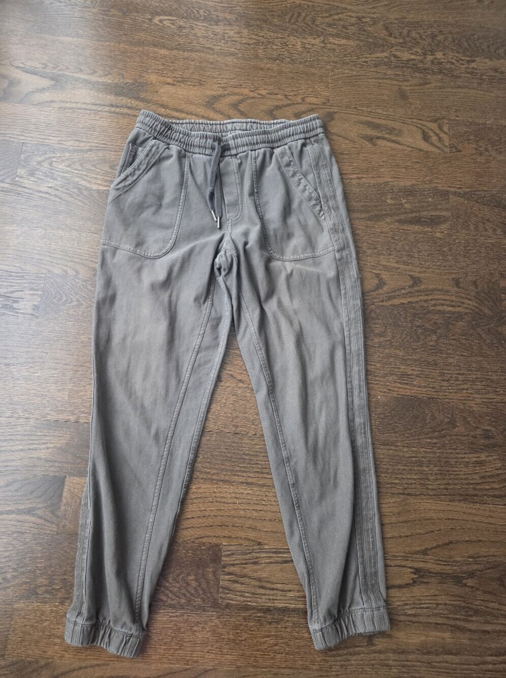 Athleta Women's Gray Drawstring Jogger Pants Sz.4 - Picture 1 of 9